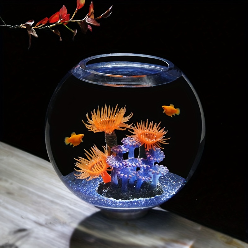 Glass Aquarium Tank,Clear Glass Fish Bowl,Thickened Glass Fish Tank,Desktop  Ecological Home Aquarium,Table Wedding Display Vase(28cm*30cm*12cm) :  : Pet Supplies