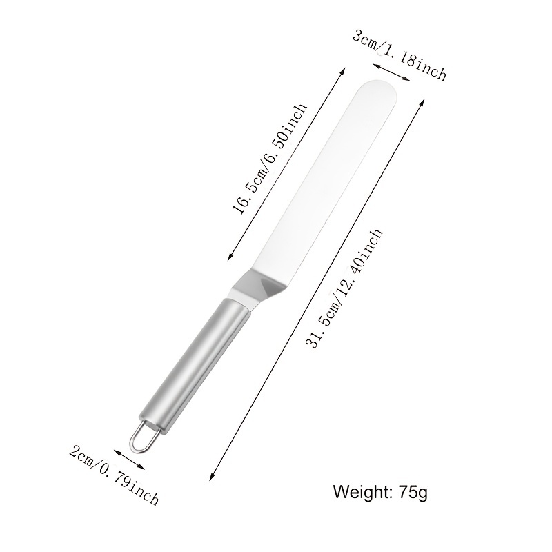 Straight And Offset Butter Cake Cream Icing Spatula - Temu