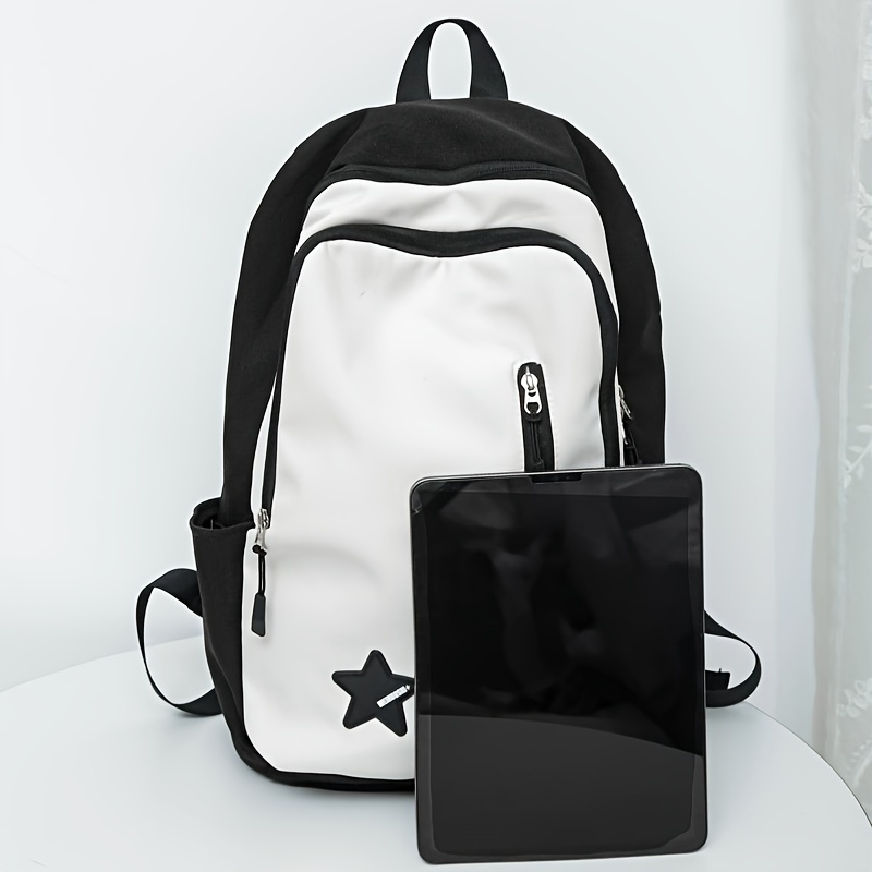 Large Capacity Retro Style Backpack Lightweight with Laptop Compartment