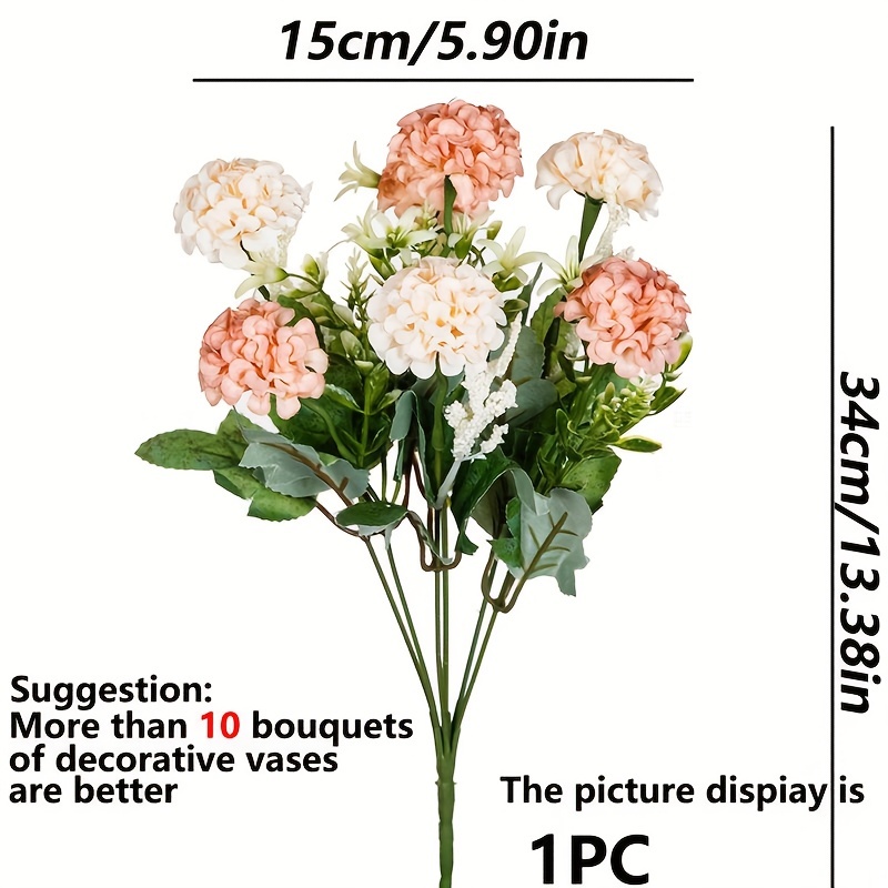 CreativeArrowy Artificial Fake Flowers Rose Simulation Bouquets Carnation  Floral Stems DecoR Plant Props Home Party Decoration Heads 