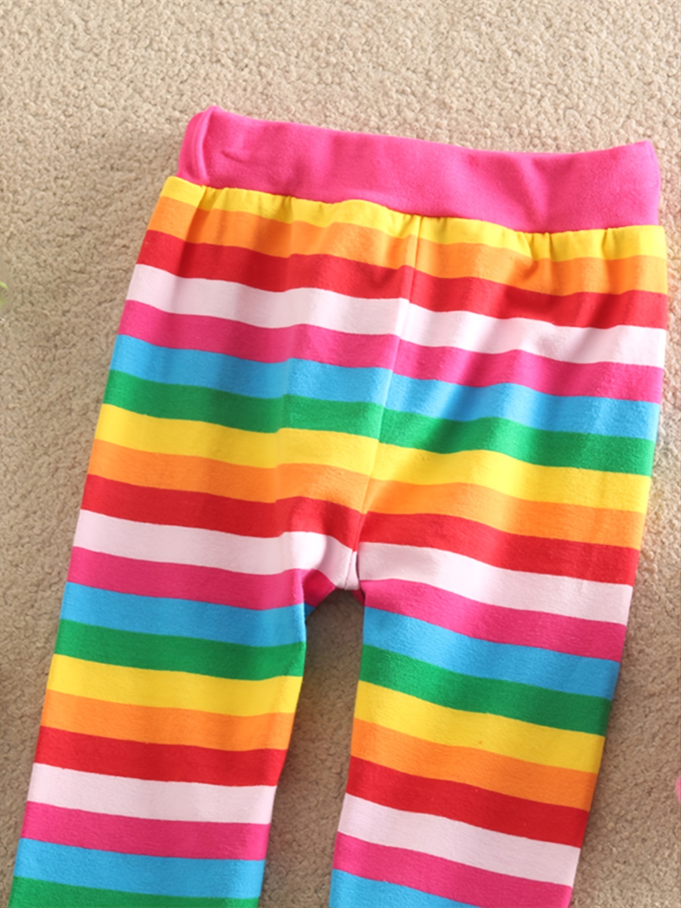 KettyMore Kids Baby Girls Rainbow Stripes Leggings