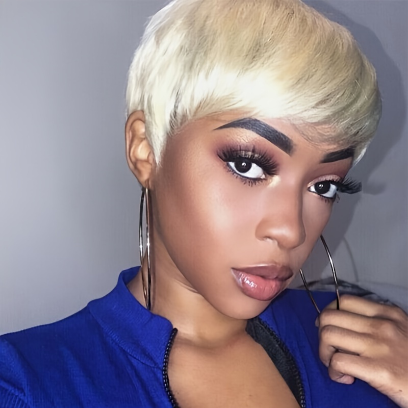 Short blonde wig deals women