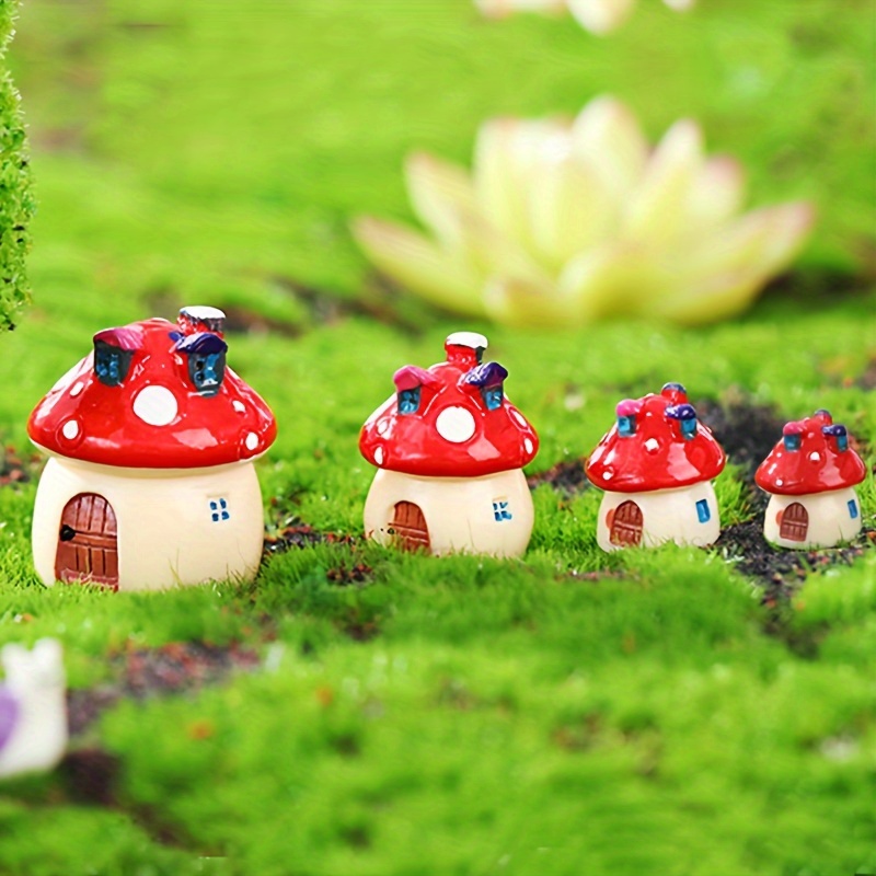 Lot de 2 champignons décoratifs en céramique pour jardin, statue de  champignon, piquets de jardin féérique, décoration de pelouse en céramique  : : Terrasse et Jardin