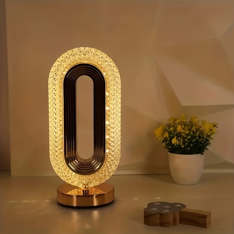 Lámpara de mesa LED inalámbrica, recargable, para decoración de dormitorio,  escritorio, restaurante, USB-C - AliExpress