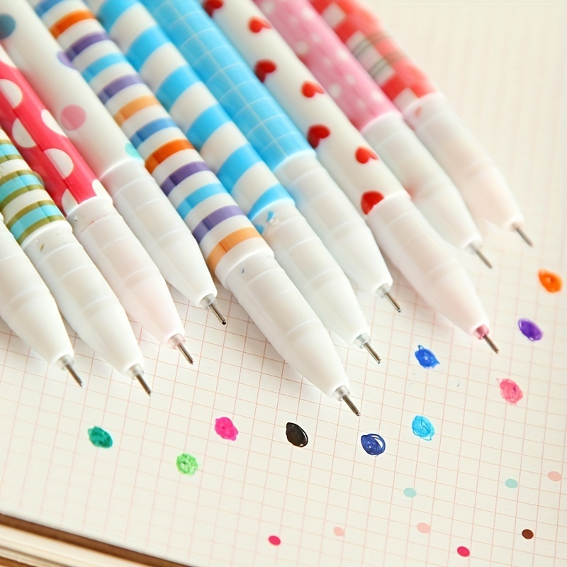 10 Colors Ballpoint Pen Kawaii Stationery Cute Pens Novelty Cute