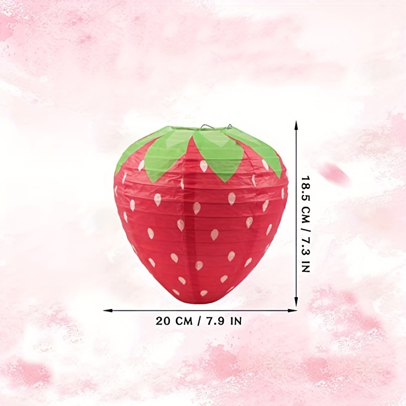 Sweet Strawberry Lantern Fruit Paper Lantern Hanging - Temu