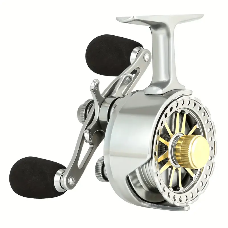 1pc Inline Ice Fishing Reel, Magnetic Drop Speed Control, Adjustable Star  Drag, CNC Machined Aluminum, 2.7:1 Gear Ratio