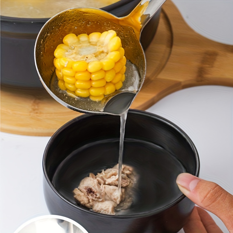 Soup Fat Oil Separator Kitchen Gadgets Ladles Skimmer Spoon Strainer  Kitchen Scoop Oil Filter Kitchen Accessories