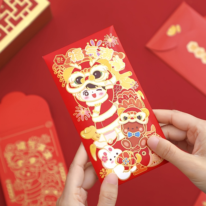 6pcs Chinese New Year Red Envelopes Hong Bao Gift Money Lucky Money  Envelopes For 2023 Spring Festival Birthday Wedding Gift, Discounts For  Everyone