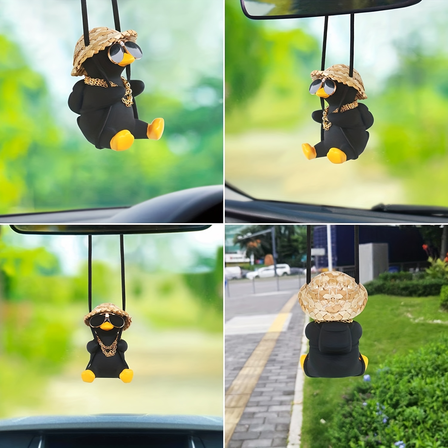 Swinging Duck Car Hanging Ornament Cool Car Hanging Accessories