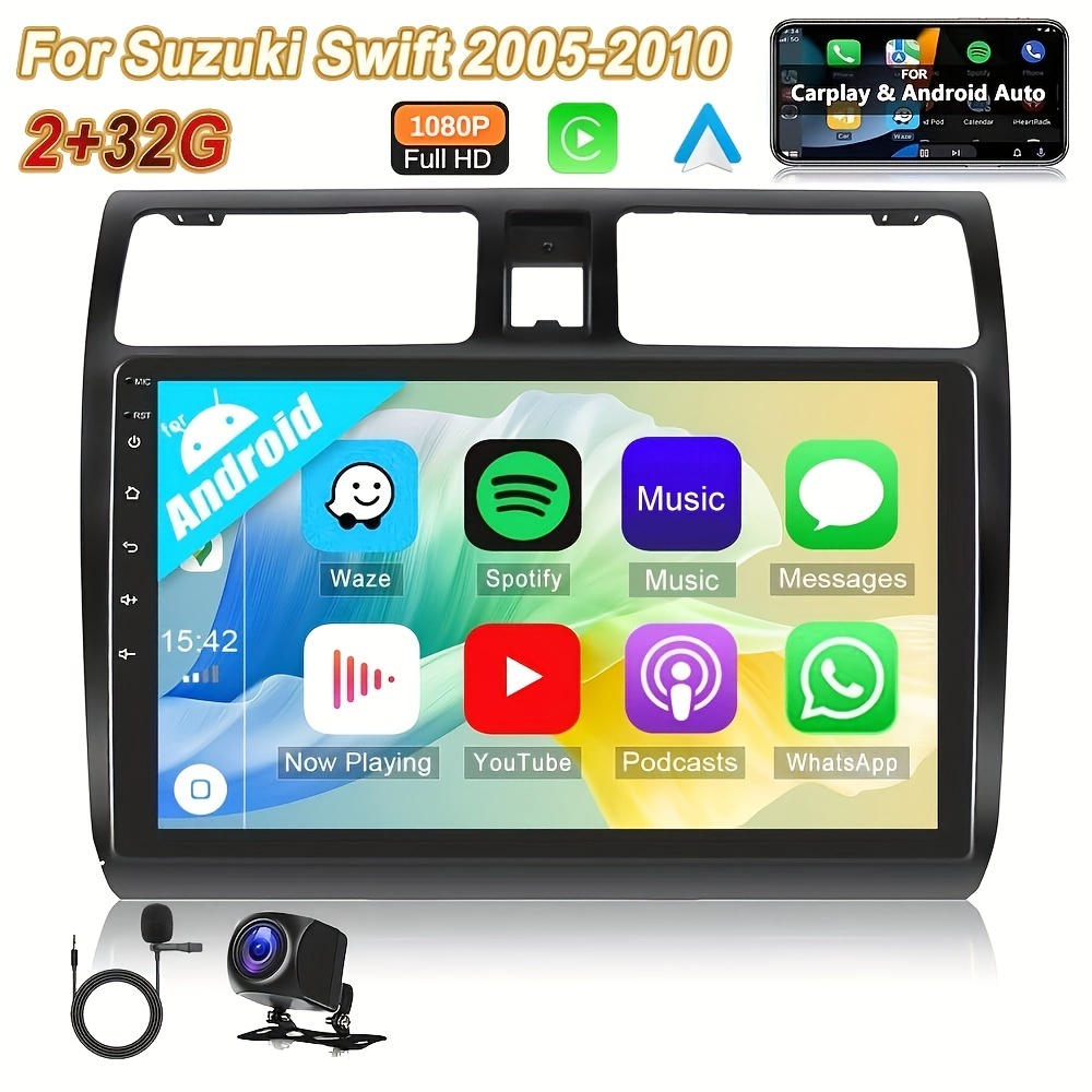 Autoradio per SUZUKI SWIFT [2003 - 2010] - Sistema auto Intelligente, 2Din  10Pollici, GPS, Navigatore, Wifi