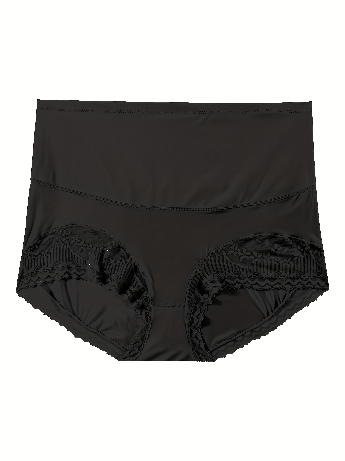 Women Panties Briefs Control Panties 2,3 or 6 Pack Satin 2 Pocket Hi-Waist  S-2XL