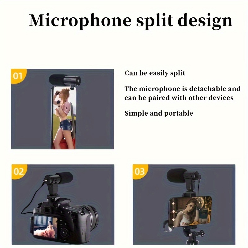 Kit Luce Microfono Smartphone Treppiede Portatile Telefono - Temu Italy