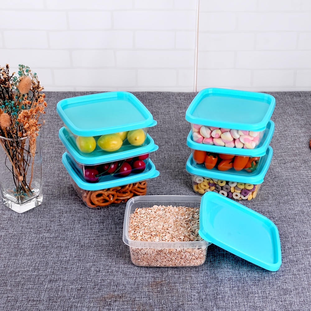 6/7pcs Square Food Fresh-keeping Containers With Lids, Fresh Keeping Food  Storage Container, Outdoor Picnic Solid Storage Box, Non-disposable Lunch Bo