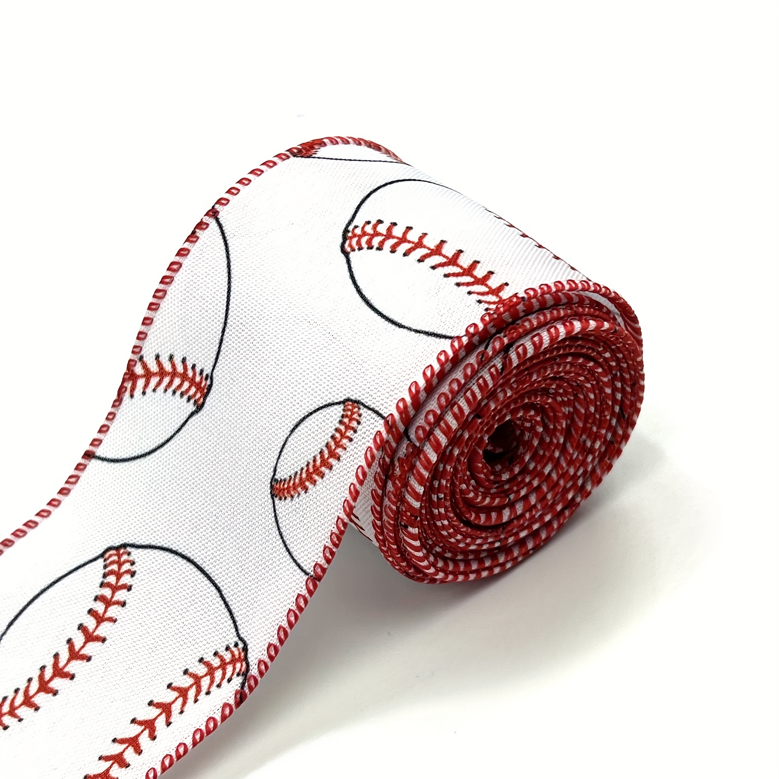 Baseball Ribbon Grosgrain Baseball Craft Ribbon Wired Sports Ball