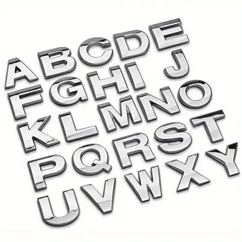 Commandez des lettres autocollantes en or majuscules A à Z