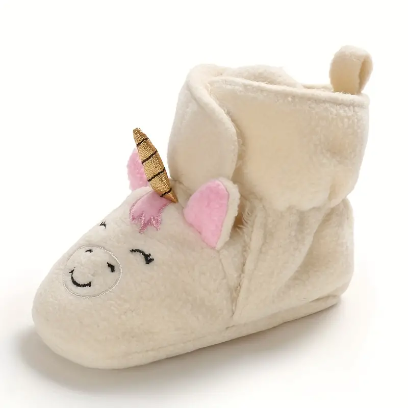 cute cartoon comfortable boots for baby girls soft warm non slip boots for indoor outdoor walking autumn and winter details 6
