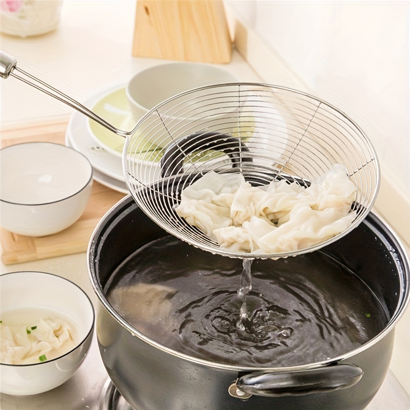 Noodle Colander Hot Pot Leak Spoon Reinforced Mesh No Magnetic