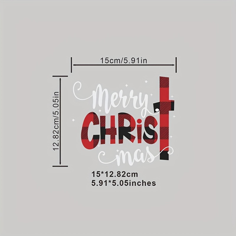 Christmas God Jesus Series Iron On Stickers, Heat Transfer