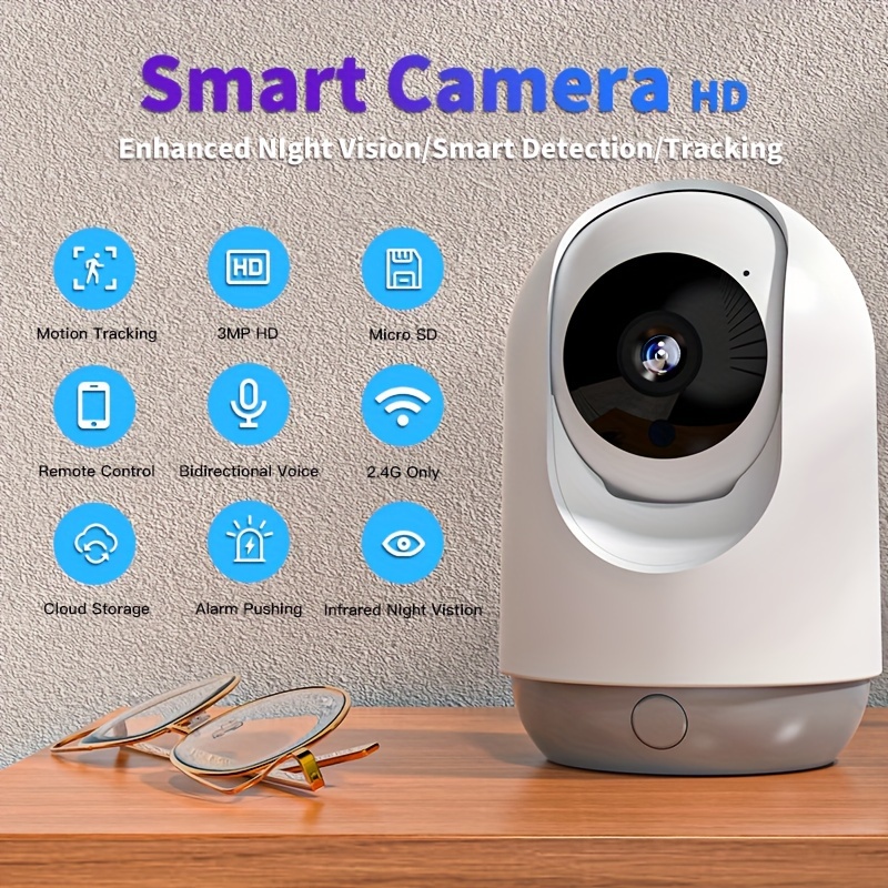 Wifi Camera Smart Home 1080p Hd Cloud Wireless Automatic - Temu