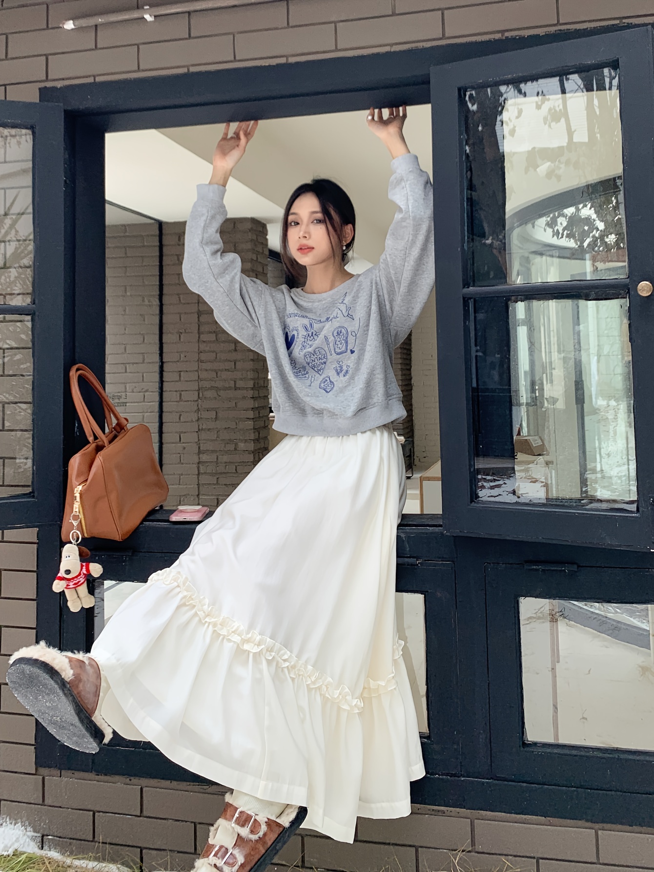 Solid High Waist Pleated Skirt Elegant Maxi Skirt Spring - Temu