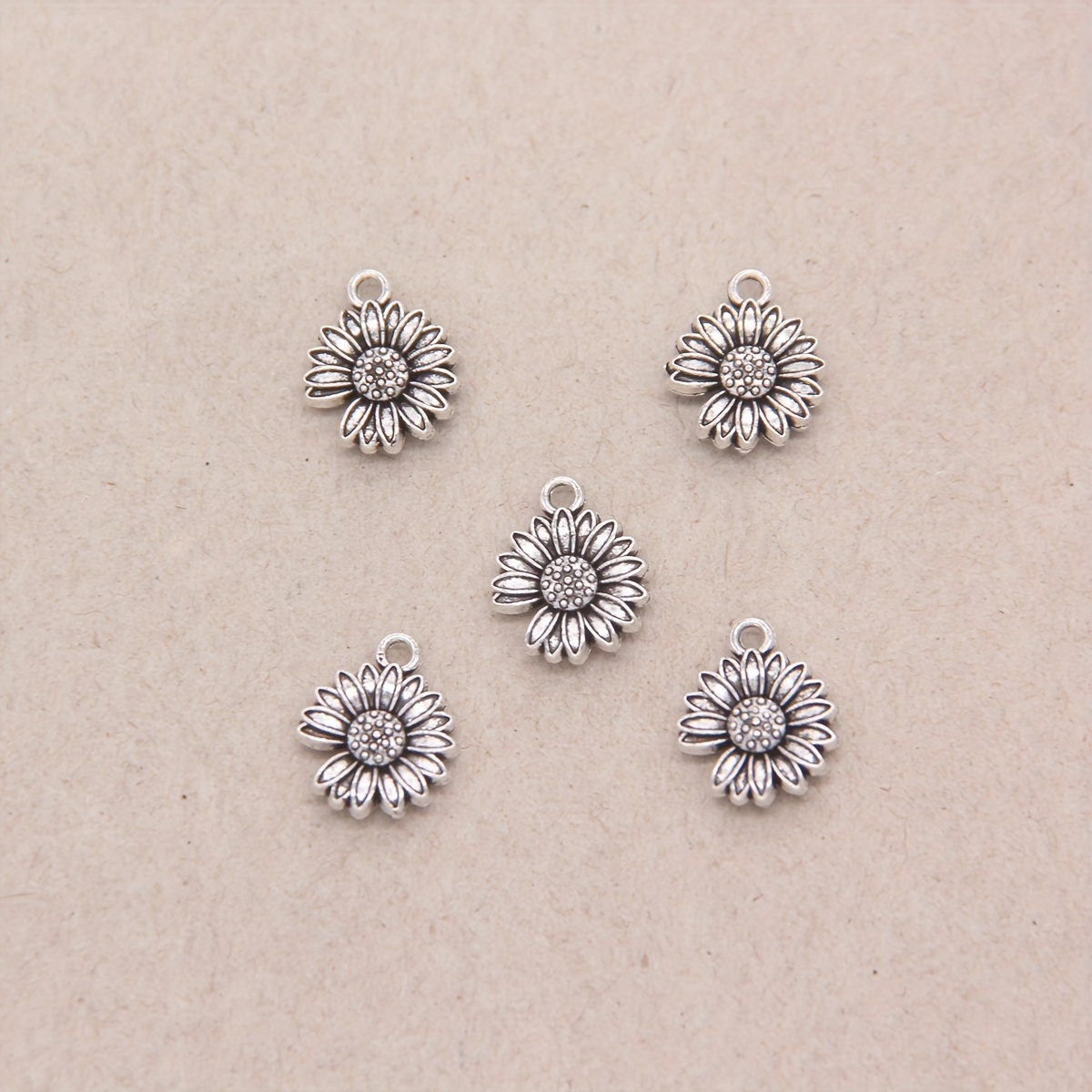 Alloy Flower Daisy Charms For Jewelry Making Diy Earrings - Temu