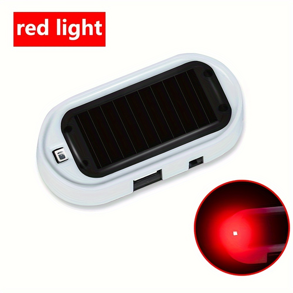 Car Security Light Solar Powered Simulated Dummy Alarm - Temu