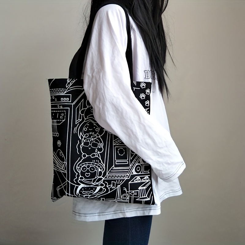 Women's Cartoon Pattern Fashionable Shoulder Bag And Handbag