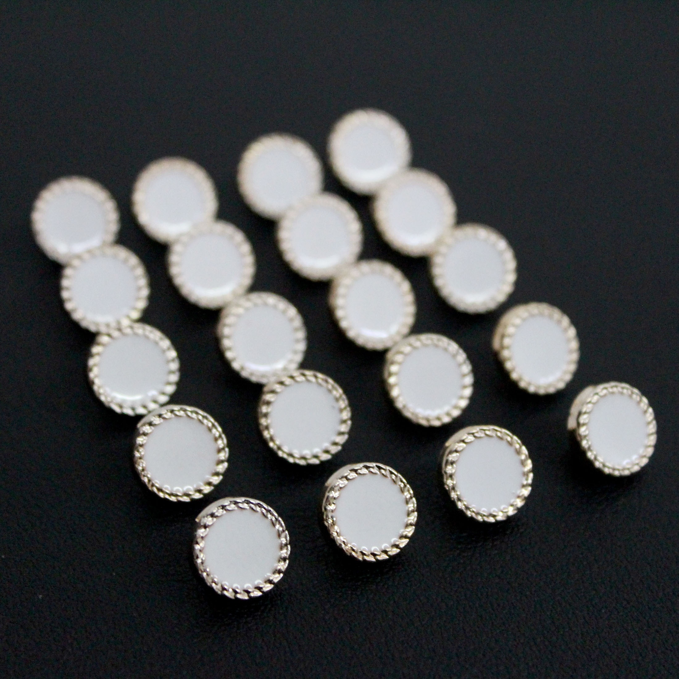 Metal Sew Irregular Buttons Gold Silver Color Dress Pants Button Decors Diy  5pcs