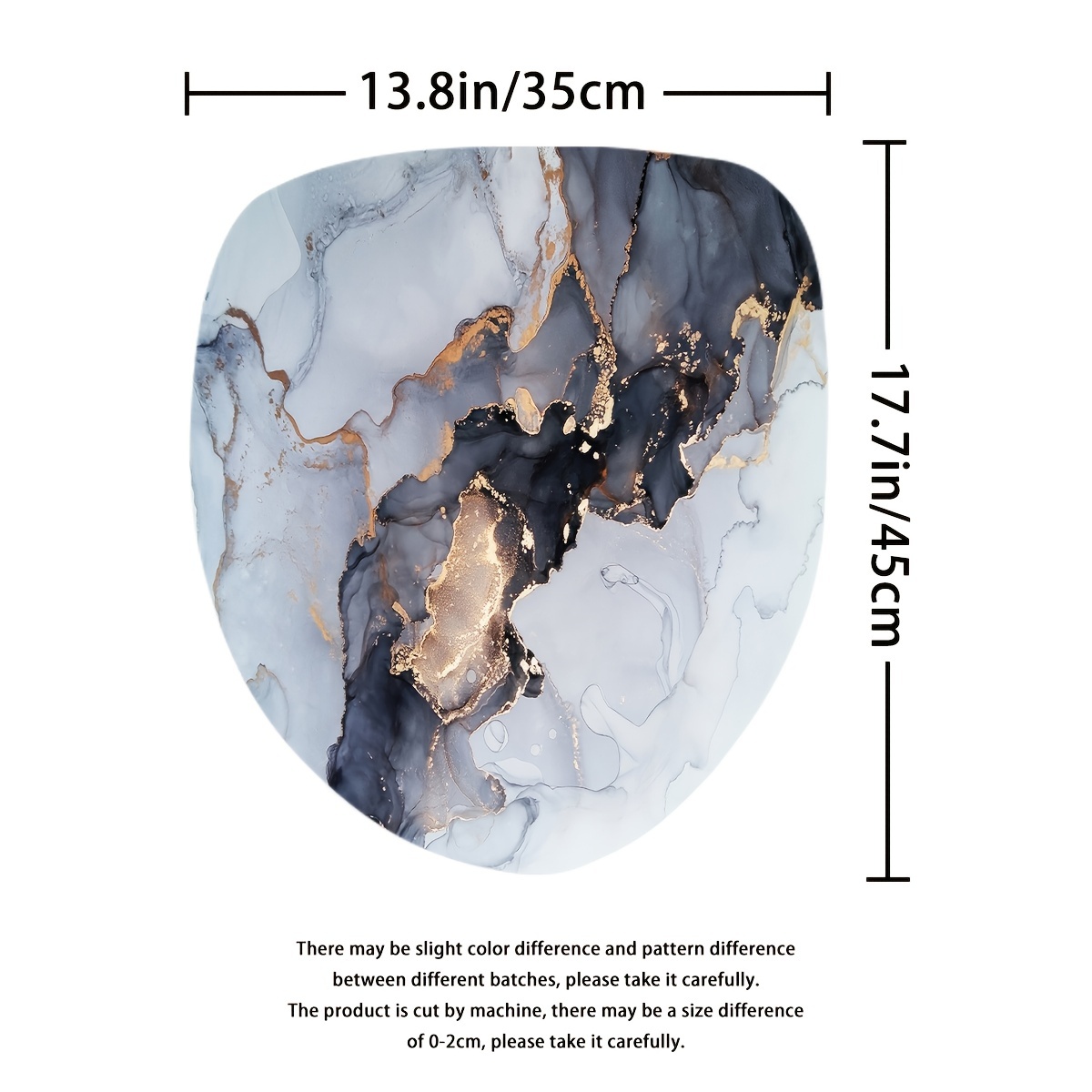 3pcs Marble Modern Bathroom Floor Mat Set