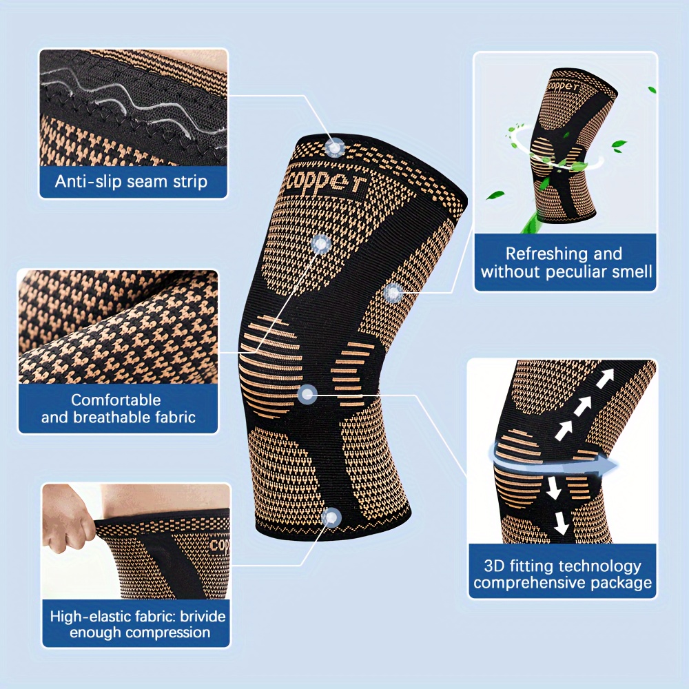 Breathable Knee Compression Sleeves Sports Exercise Protect - Temu Norway