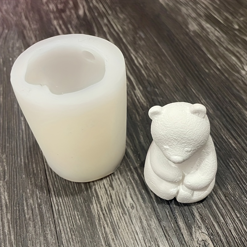 New Polar Bear Silicone Mold Diy Silicone Candle Mold - Temu