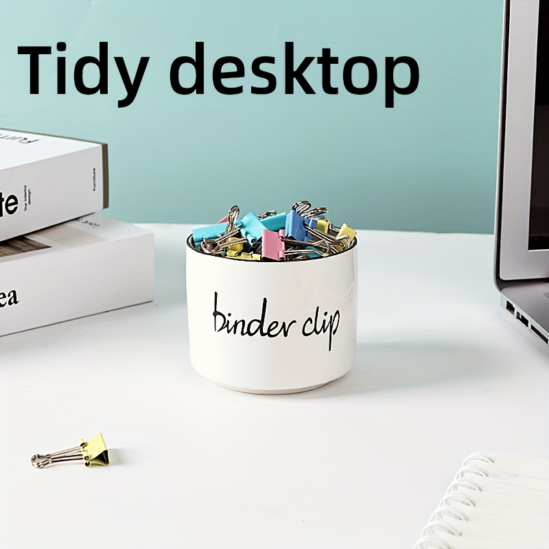 Magnetic Paper Clips Cute Office Supplies Desk Organizer - Temu