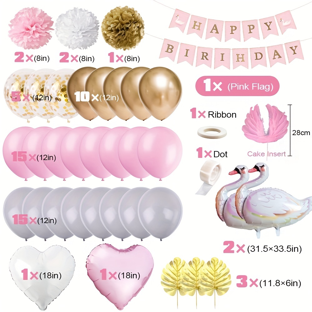 MMTX Baby Shower Party Balloon Decoration, Baby Shower Girl Birth