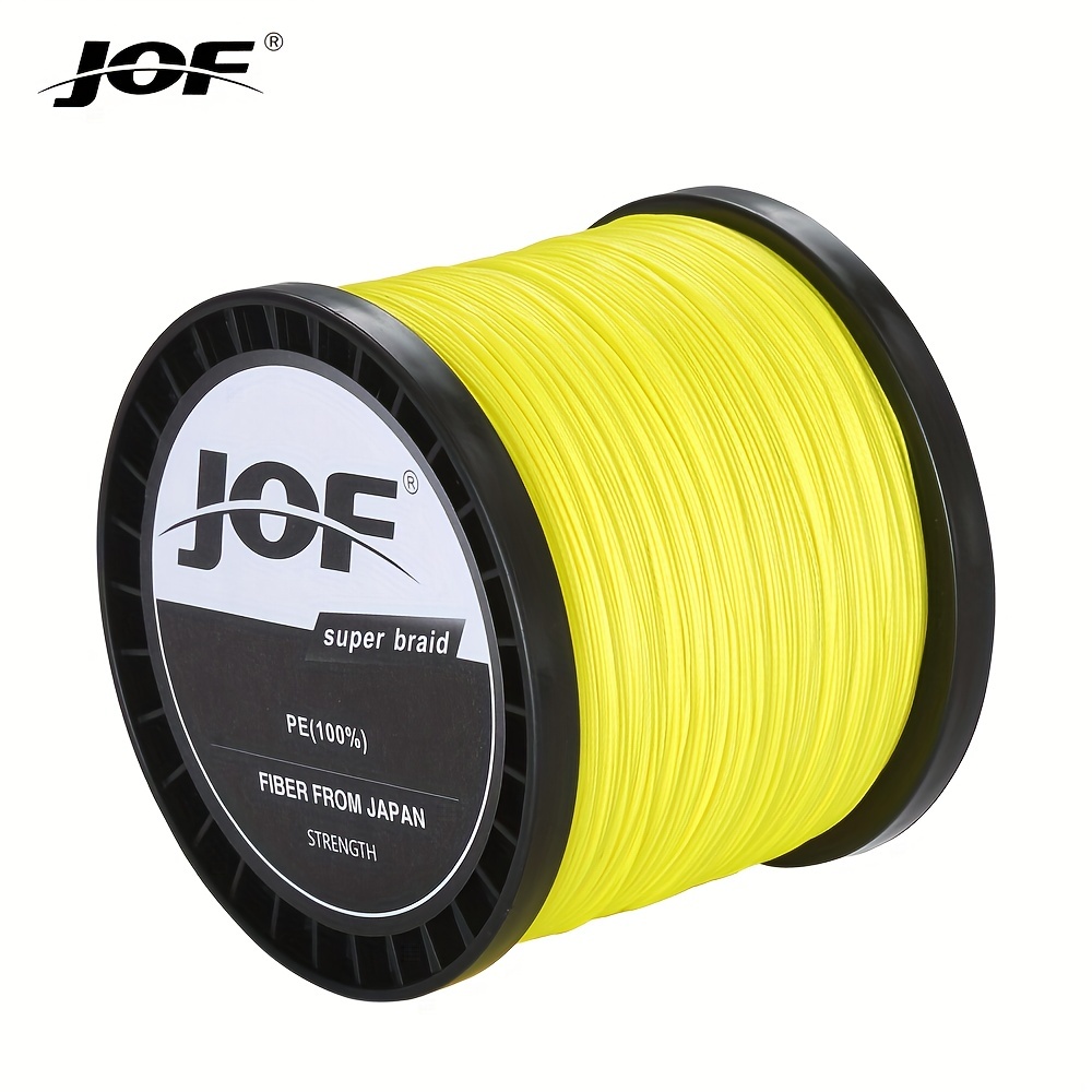 Leadingstar 1000 M Fishing Line 8 Strands Pe Strong Pull Fishing Line Fishing Tackle Yellow 1000m