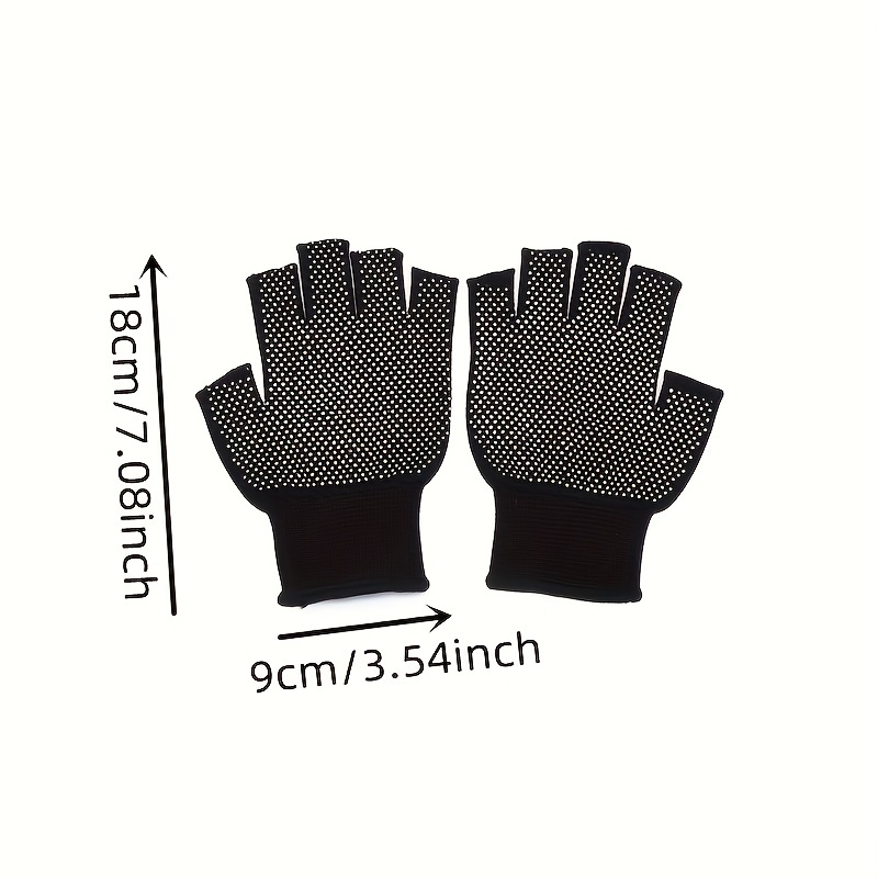 1pair Anti Slip Breathable, Sweat Absorbing, Two Finger Gloves For Outdoor  Cycling And Fishing, Fitness