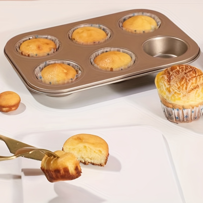 Joho Baking Nonstick Muffin Pan, Mini Cupcake Pan Set, Muffin Tins for  Baking, 2 Pack, 12-Cup and 24-Cup, Gold