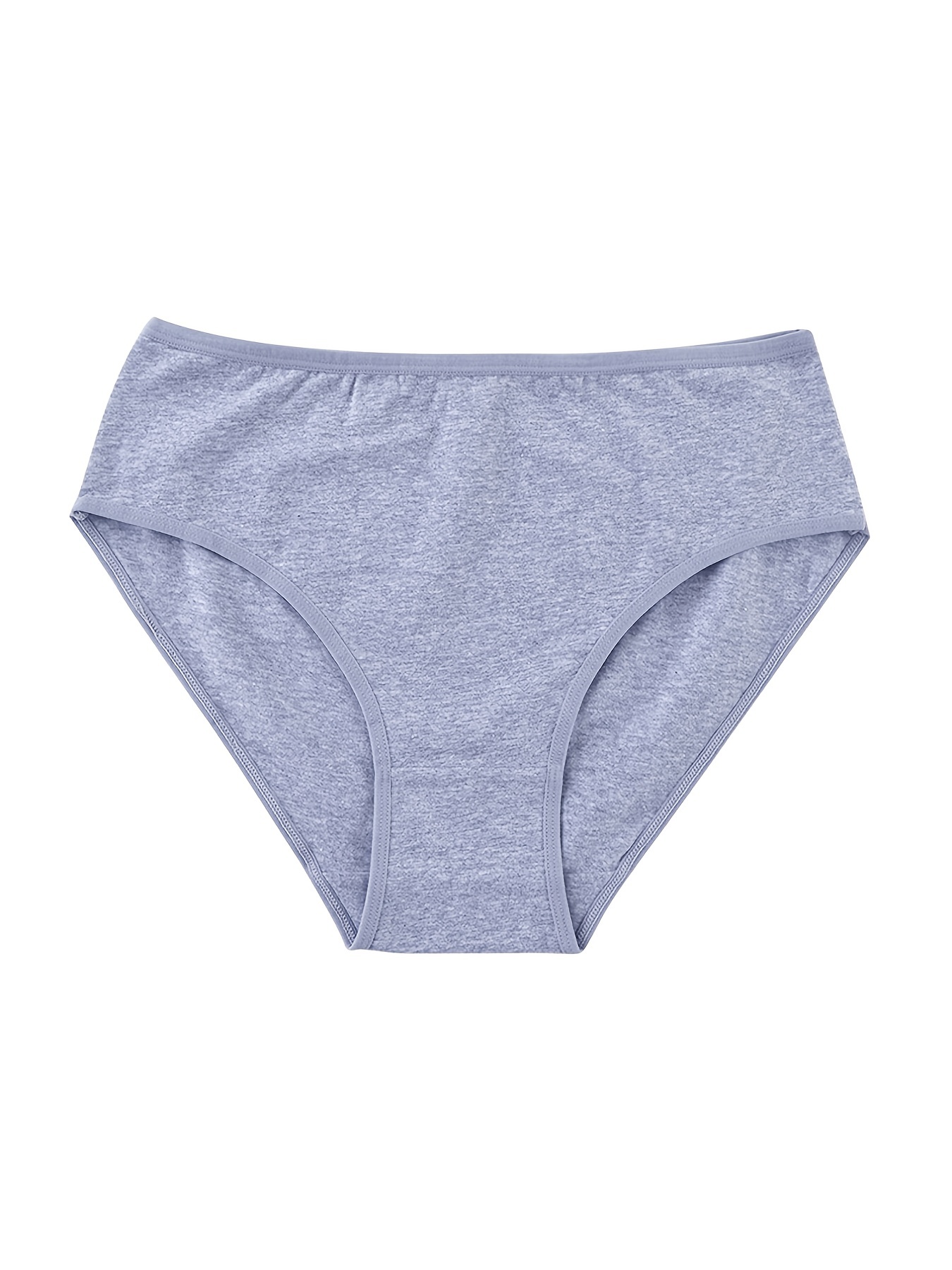 Simple Solid Briefs Comfy Breathable Stretchy Intimates - Temu Canada