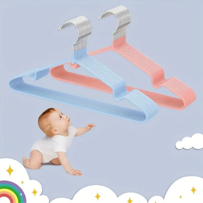 Non slip Baby Clothes Hangers Durable Metal Hangers For - Temu United Arab  Emirates
