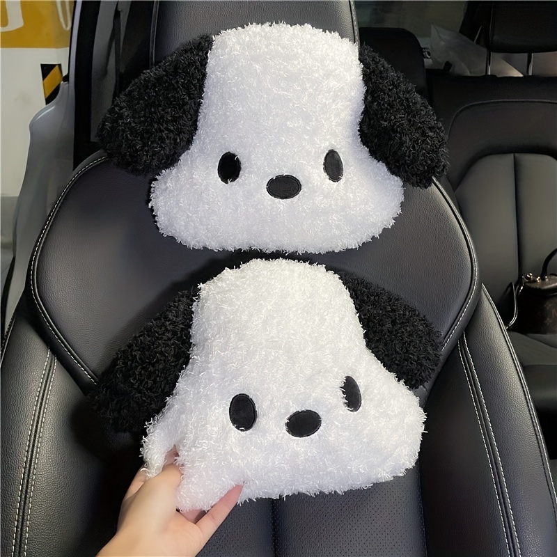 Cartoon Dog Headrest Pillow Neck & Back Support for Car