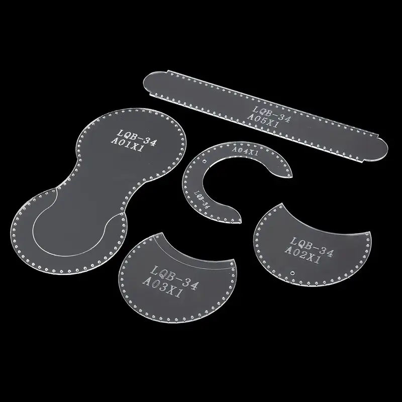 Modelli Acrilici Per Borsa - Stencil In Pelle Per Artigianato, Kit Con Fori Di Precisione - Foto 6