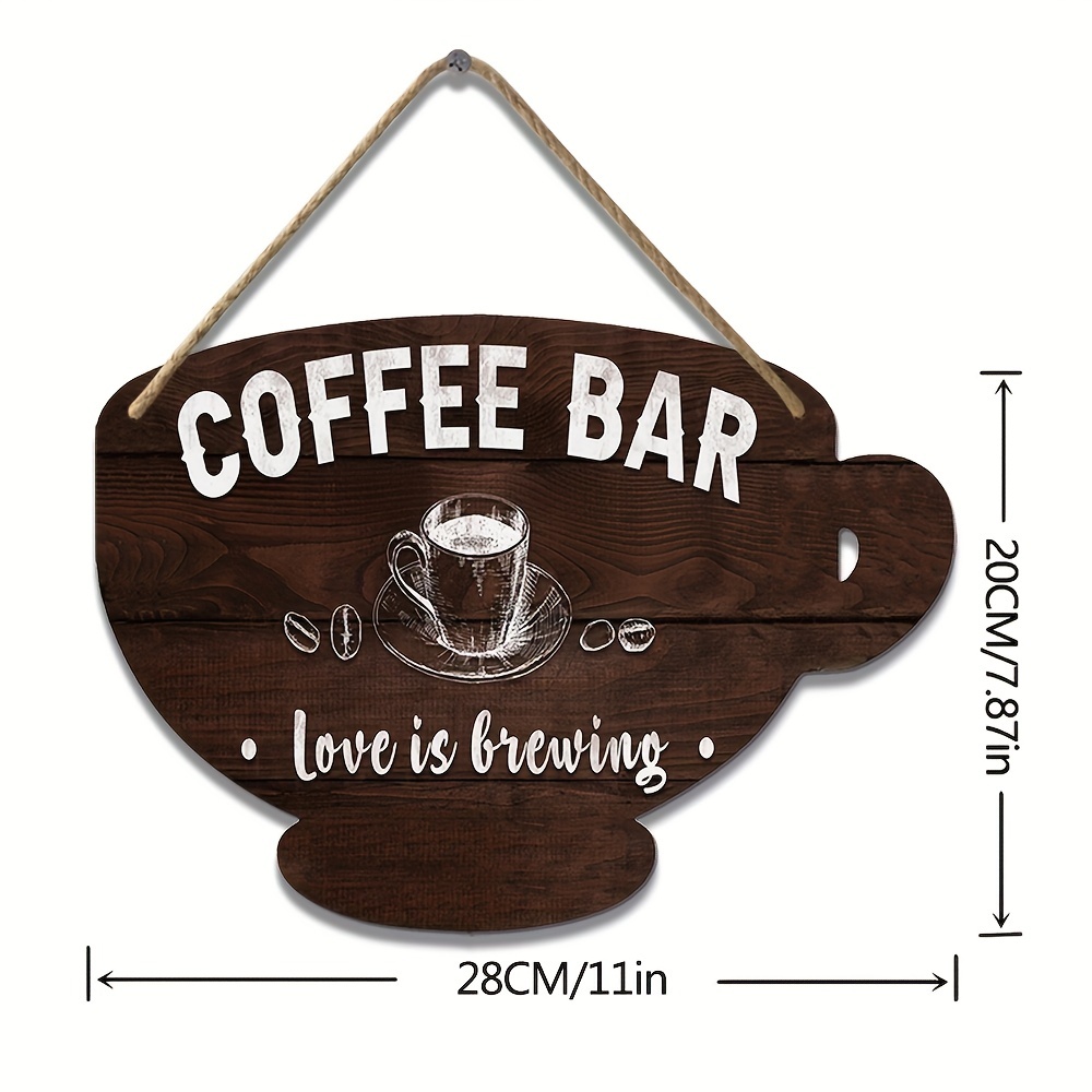 Open Road Brands Roadhouse Coffee Hanging Wooden Sign