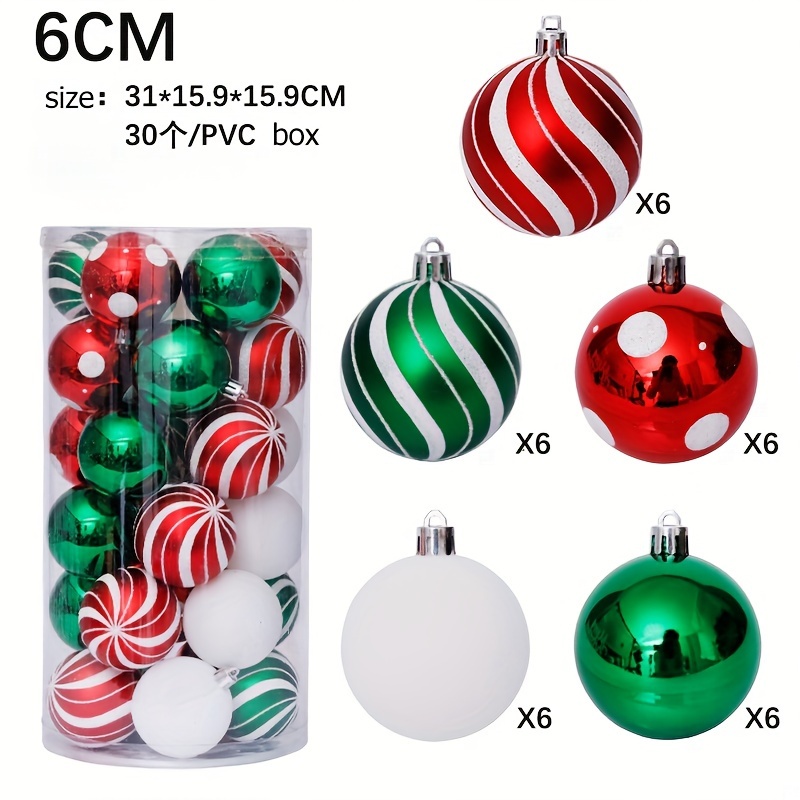 Mardi Gras Balls 12pcs 2.3 Inch Big Christmas Ball Multicolor Ball  Decorations Mardi Gras Holiday Ornaments Set for Home Party