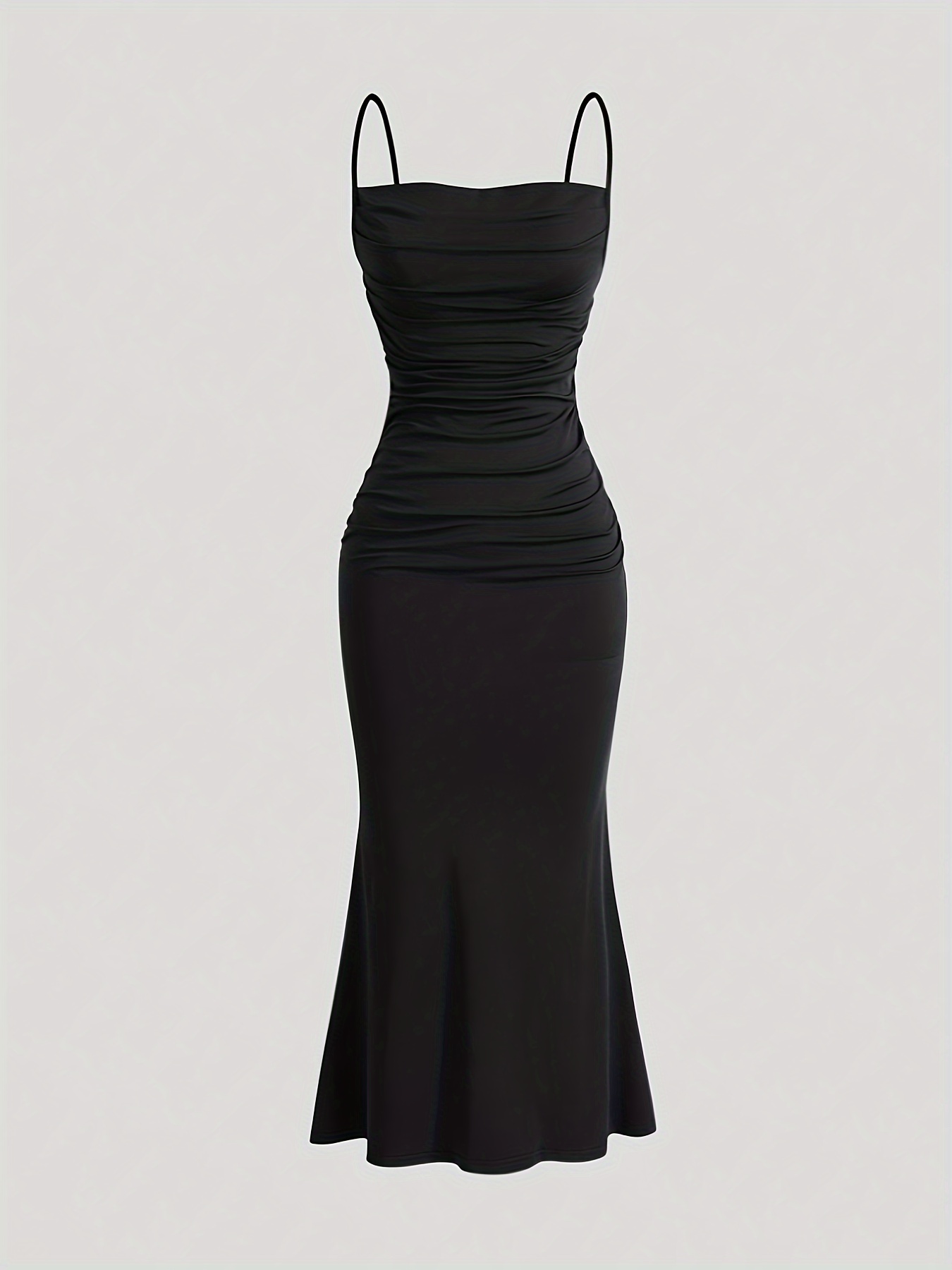 Black Silk Dress - Temu