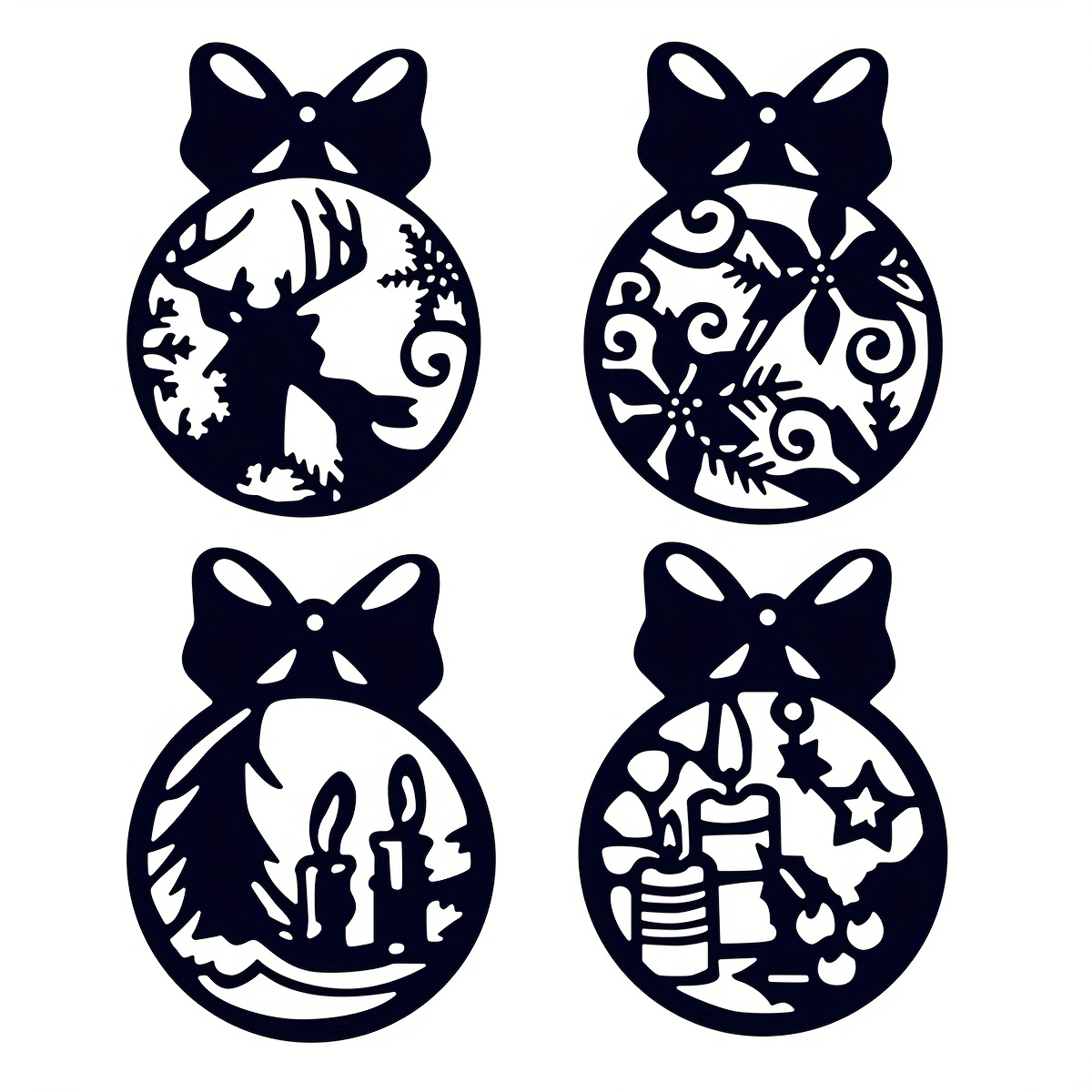 metallskjærematriser sjablonger julestil julekule - Temu Norway, image size:1200x1200