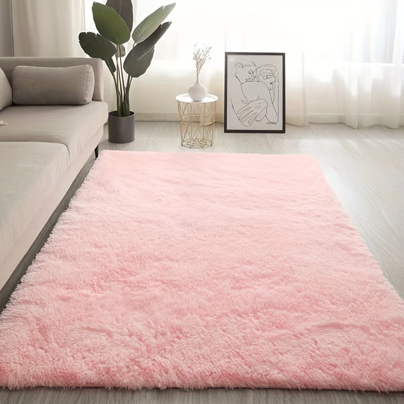 Pacapet Alfombras esponjosas, alfombra de pelo rosa para dormitorio,  alfombras peludas de felpa para sala de estar, alfombra mullida para  habitación