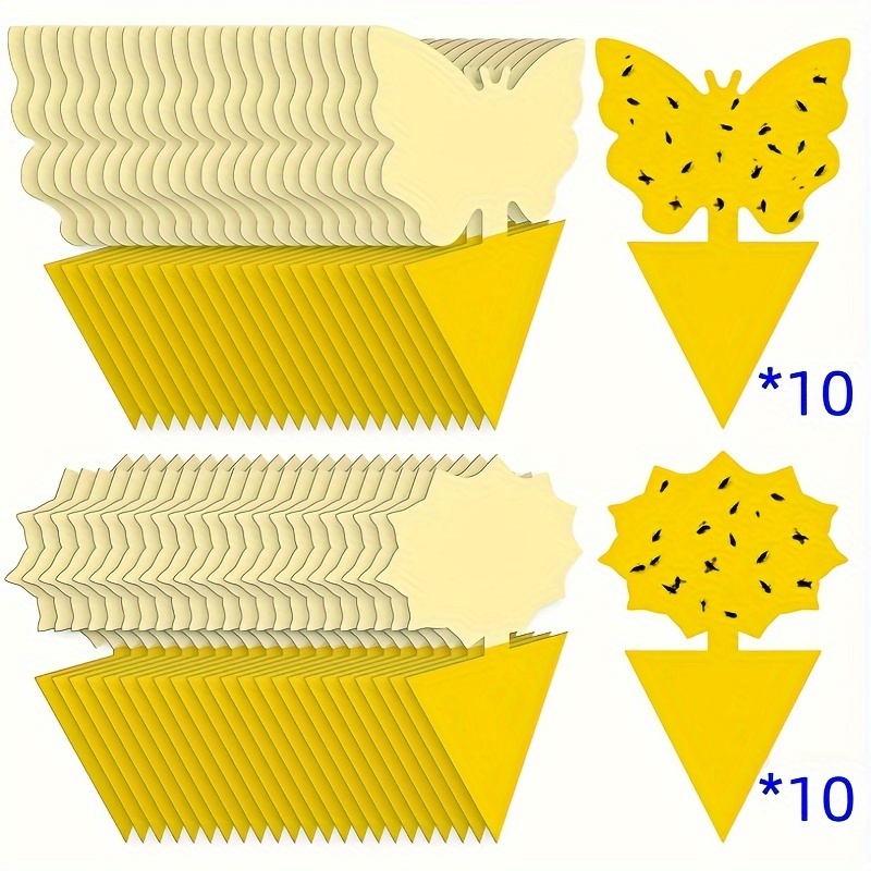 20 Pack Attrape Mouche Papier Tue Mouche l'intérieur à l'extérieur