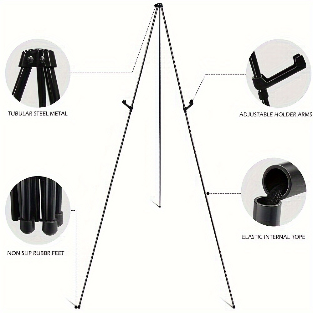 Folding Easel Stand For Display Artist Instant Foldable - Temu