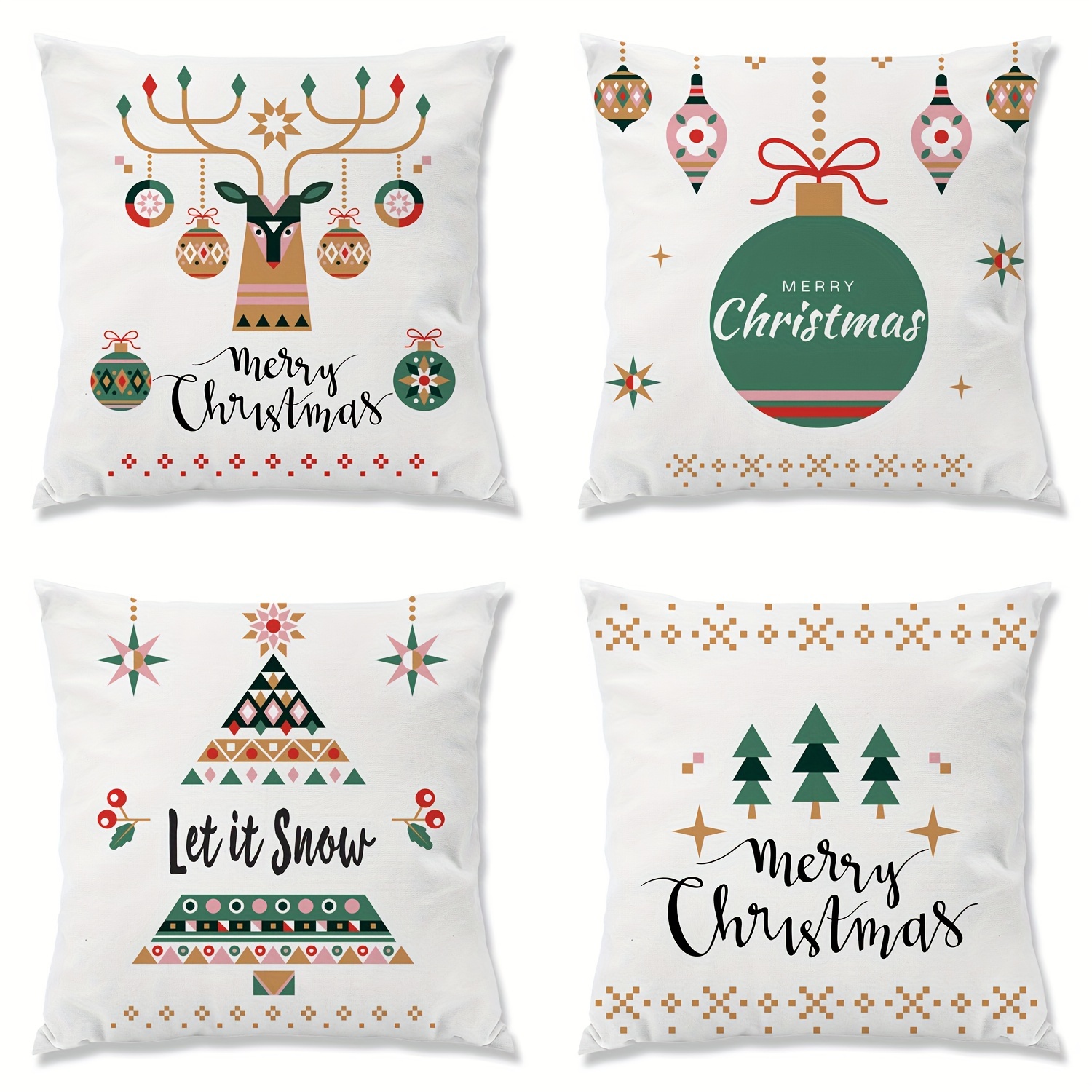 Christmas Decorations Christmas Pillow Covers - Temu