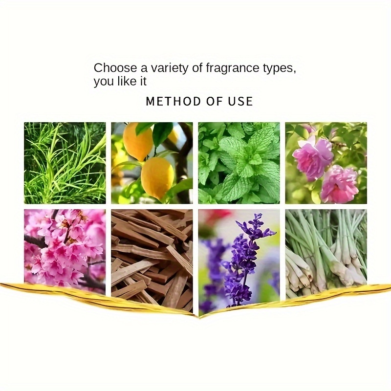 16 Types Of Essential Oils, Essential Oil 10ml, For Diffuser, Humidifier, Candle, Hair Conditioner - Rose/Sea/Cherry/Dong Yi Grass/lily/sandalwood/Sweet Orange/Osmanthus Green Tea/Mint Tea (0.34 Oz)